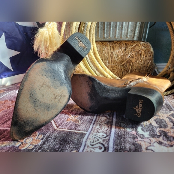 Brown Leather Cowboy Boots - Picture 7 of 9